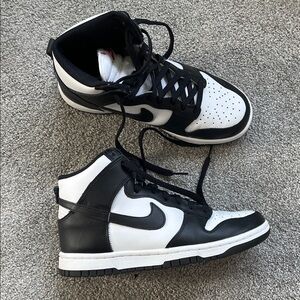 Nike Panda Dunk High Top Sneakers